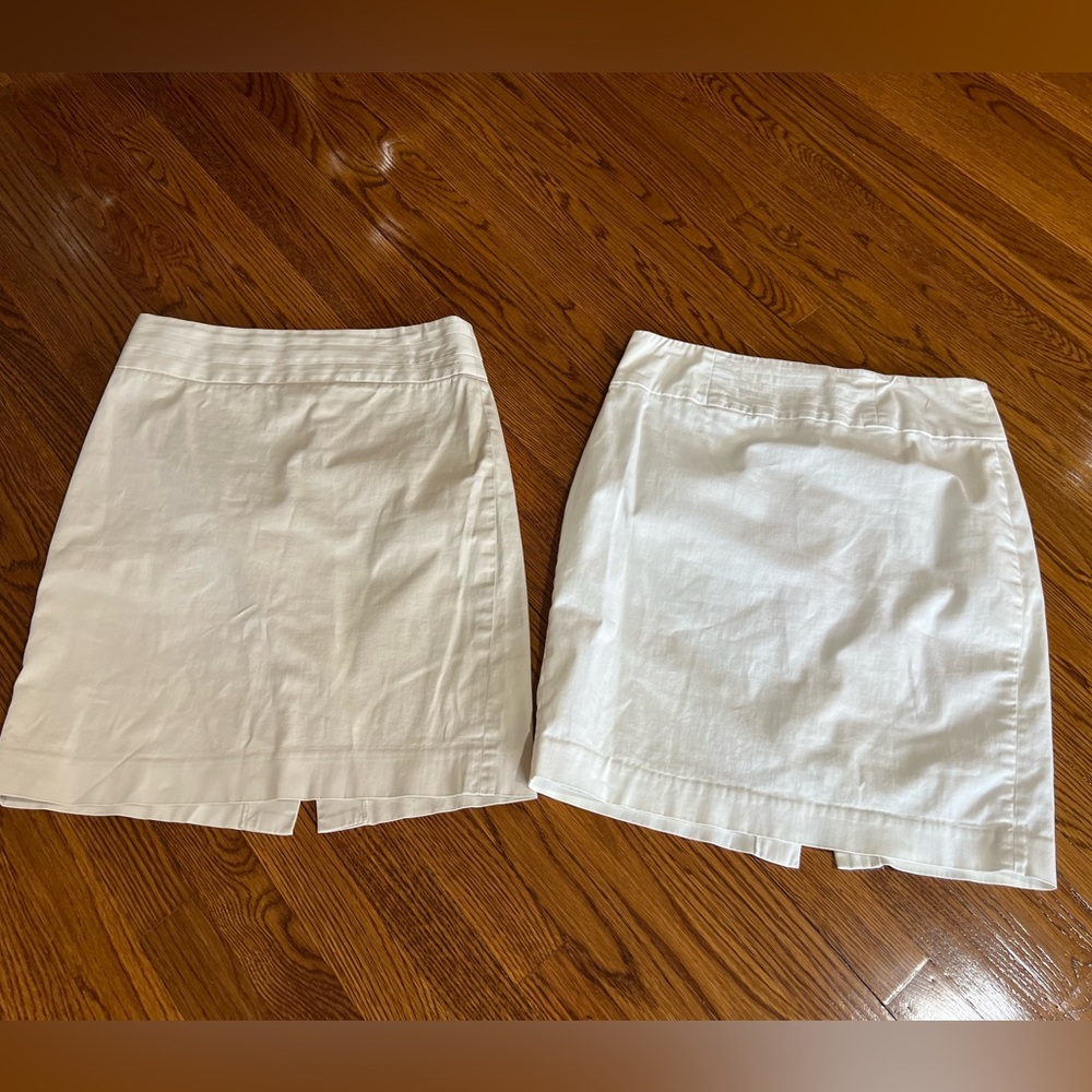 Banana Republic White Pencil Skirt Duo